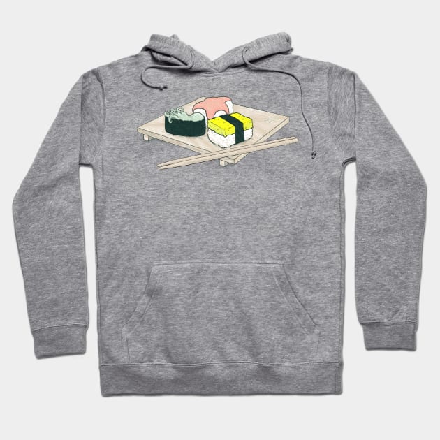 Seafood Sushi Hoodie by Darel